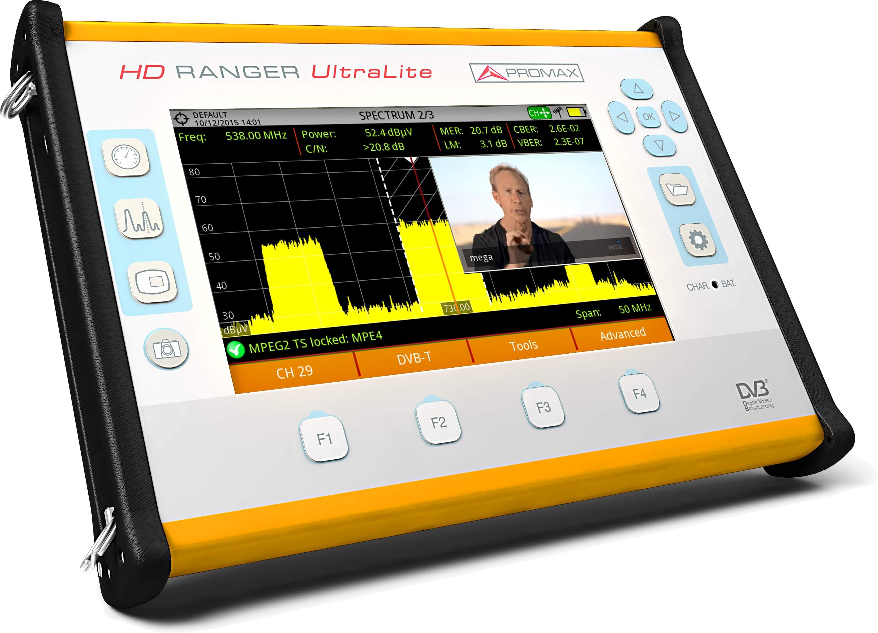 HD RANGER UltraLite : The tablet-sized field strength meter